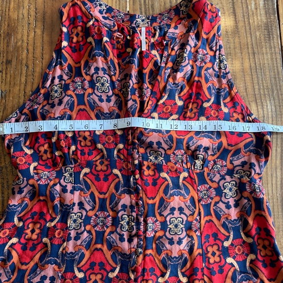 Free People Get Together Groovy Printed Tunic / Mini Dress Size 10 - Picture 10 of 12